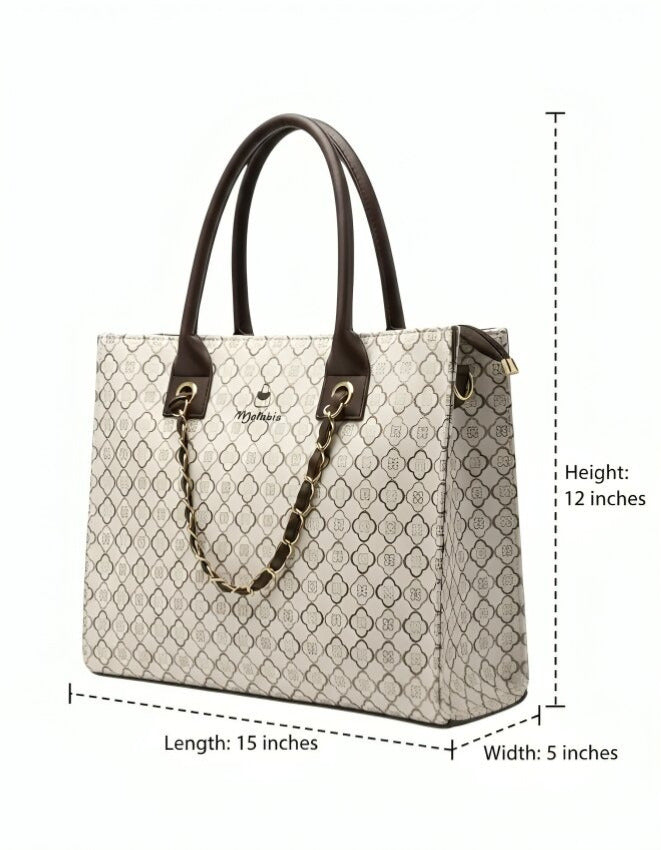 Malabis.bags Monogram Chain Tote – Elevated Everyday Carry