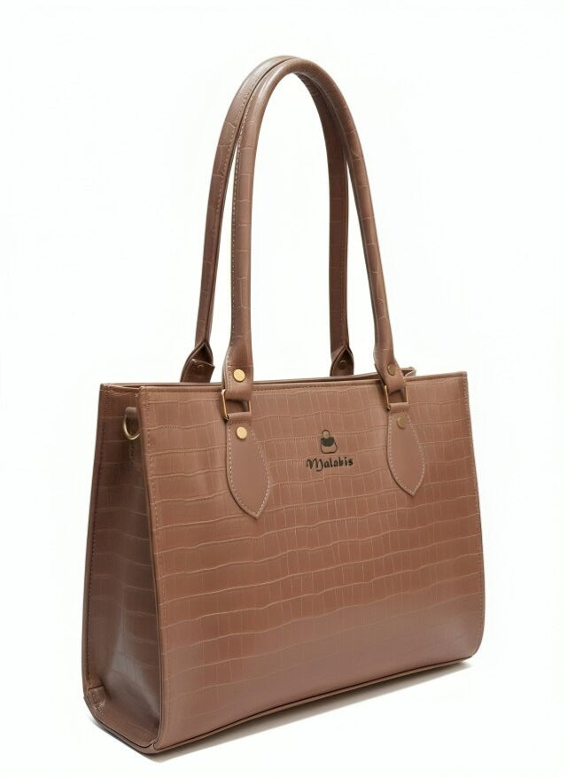 Malabis.Bags Croc-Textured Handbag
