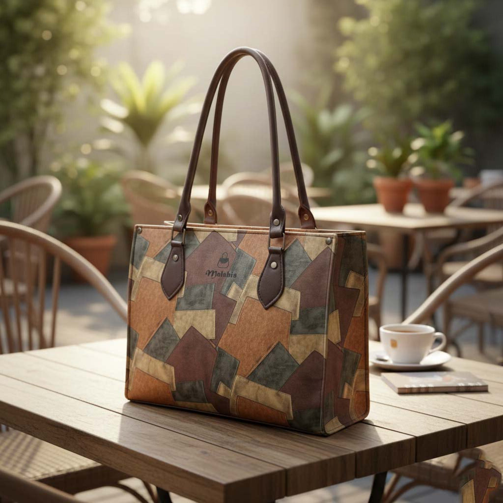 Malabis.Bags Printed Structured Handbag for Women