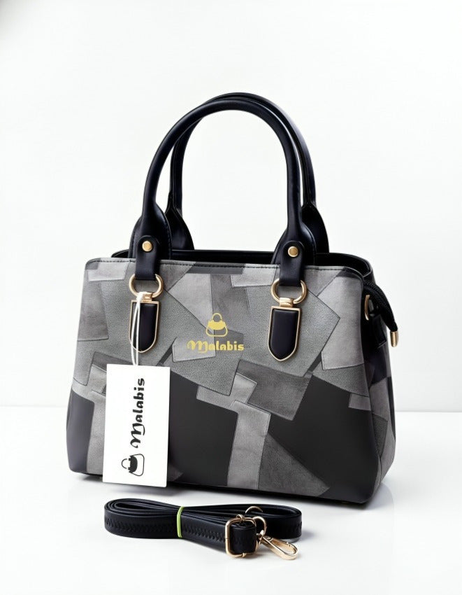 Malabis.Bags Structured Patchwork Handbag for Women