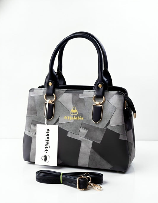 Malabis.Bags Structured Patchwork Handbag for Women