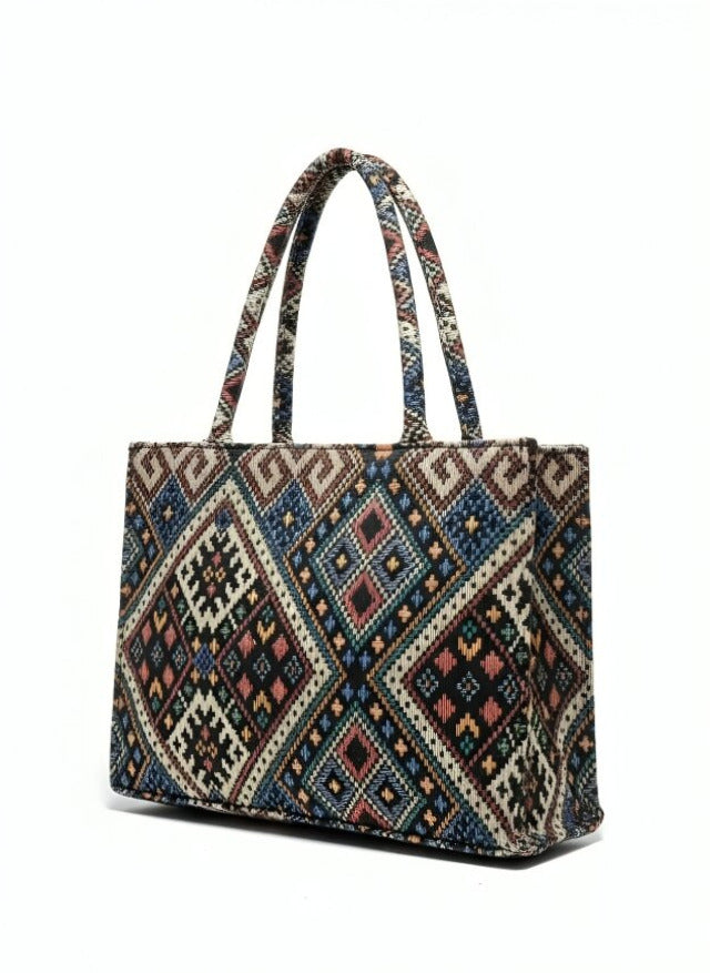 Malabis.bags Jacquard Tote Bag – Statement Everyday Carry