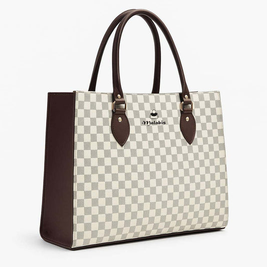Malabis.bags Classic Check Tote Bag |